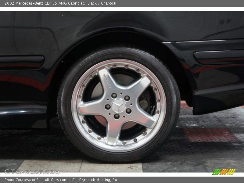 Black / Charcoal 2002 Mercedes-Benz CLK 55 AMG Cabriolet