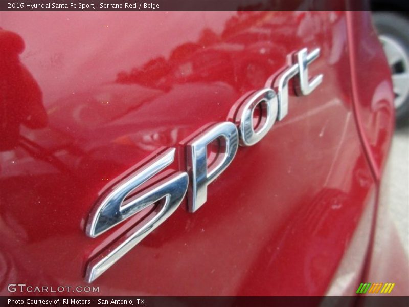 Serrano Red / Beige 2016 Hyundai Santa Fe Sport