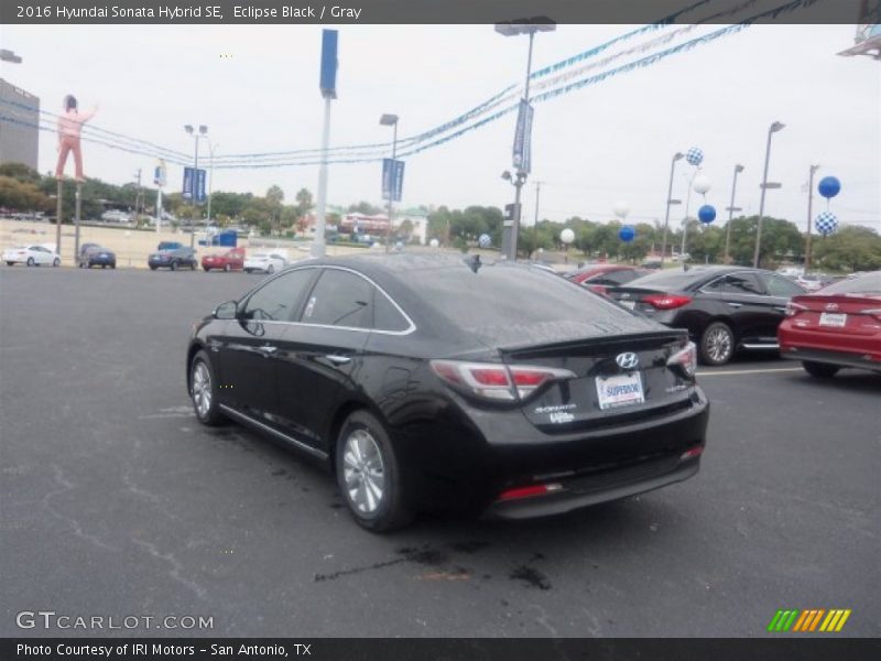 Eclipse Black / Gray 2016 Hyundai Sonata Hybrid SE