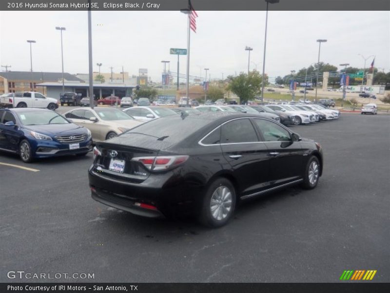 Eclipse Black / Gray 2016 Hyundai Sonata Hybrid SE