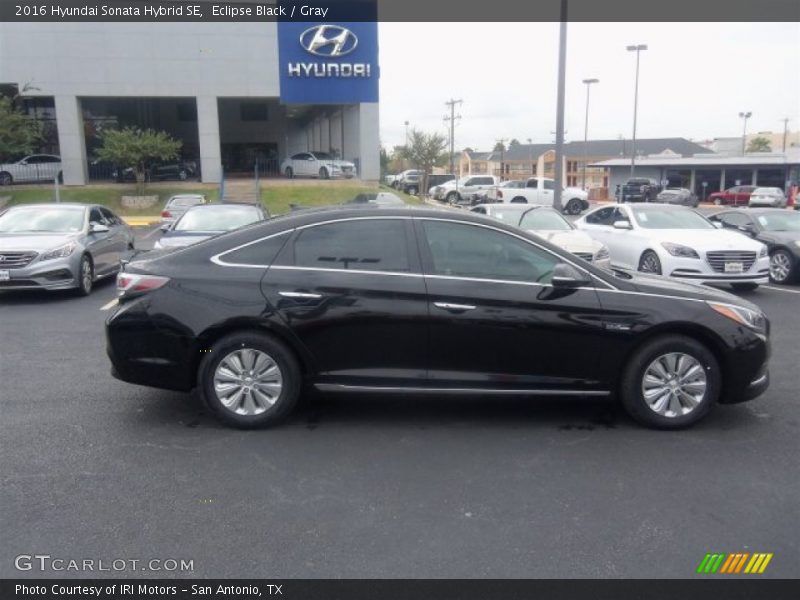 Eclipse Black / Gray 2016 Hyundai Sonata Hybrid SE