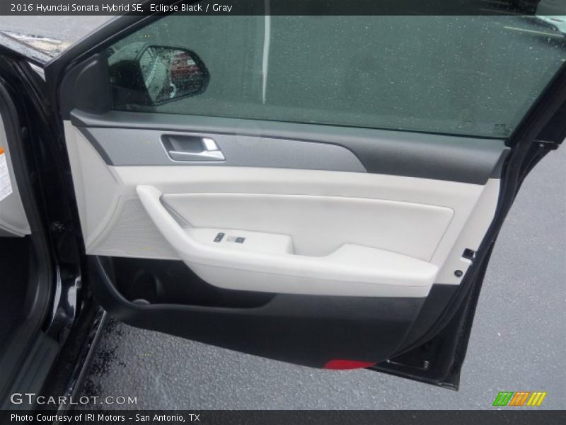 Eclipse Black / Gray 2016 Hyundai Sonata Hybrid SE