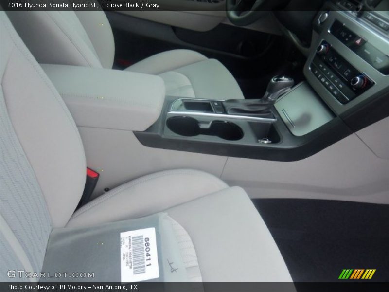 Eclipse Black / Gray 2016 Hyundai Sonata Hybrid SE