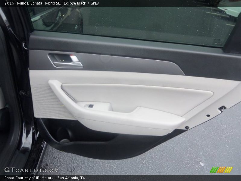 Eclipse Black / Gray 2016 Hyundai Sonata Hybrid SE