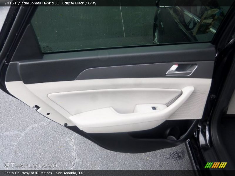 Eclipse Black / Gray 2016 Hyundai Sonata Hybrid SE