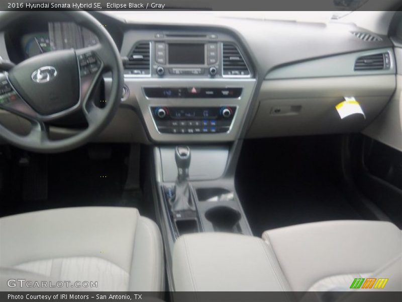 Eclipse Black / Gray 2016 Hyundai Sonata Hybrid SE