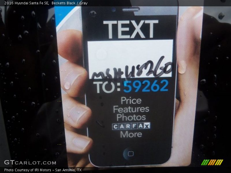 Becketts Black / Gray 2016 Hyundai Santa Fe SE