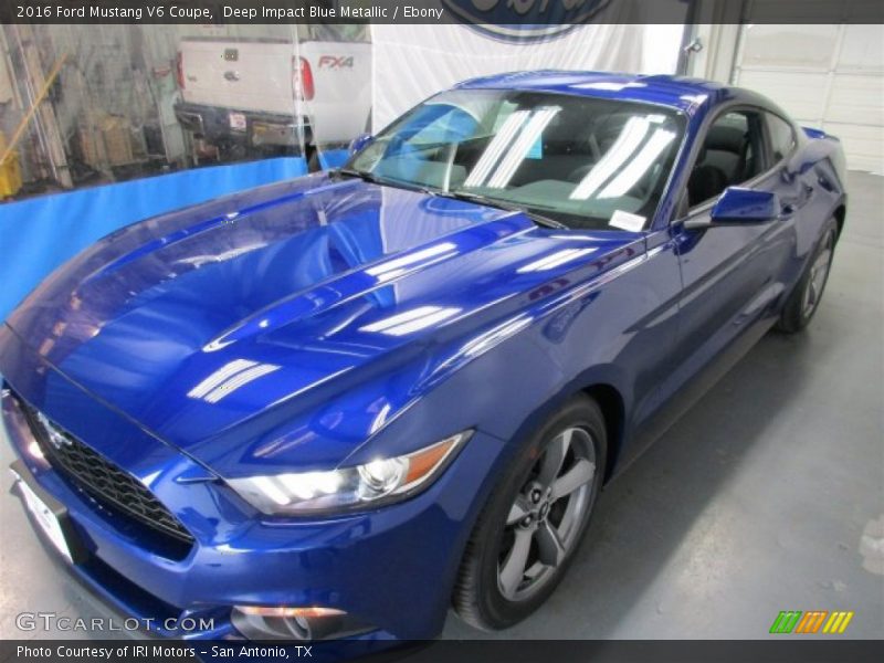 Deep Impact Blue Metallic / Ebony 2016 Ford Mustang V6 Coupe