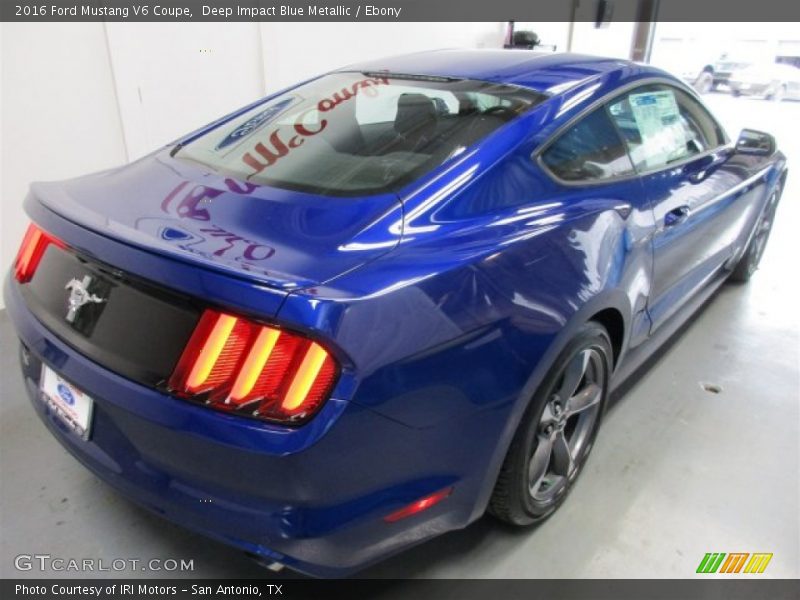 Deep Impact Blue Metallic / Ebony 2016 Ford Mustang V6 Coupe