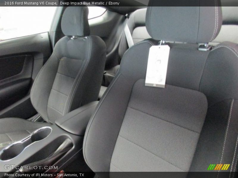 Deep Impact Blue Metallic / Ebony 2016 Ford Mustang V6 Coupe