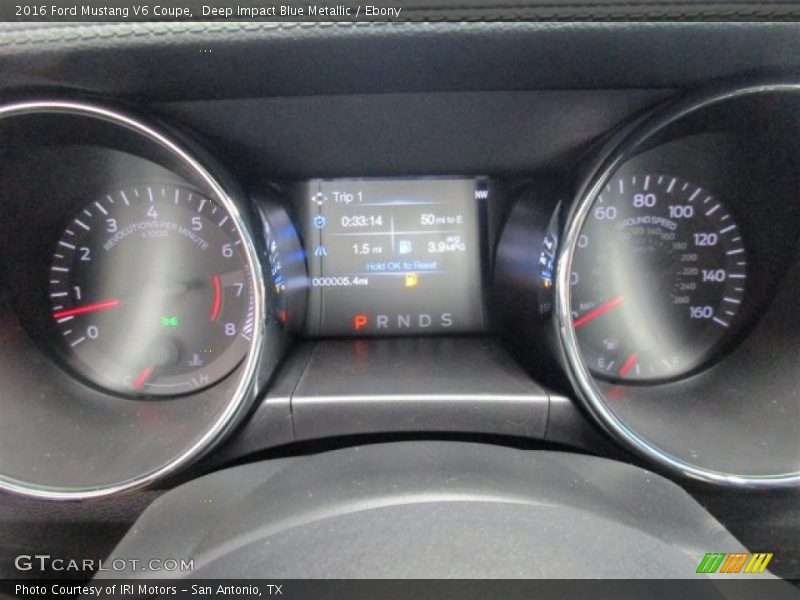 Deep Impact Blue Metallic / Ebony 2016 Ford Mustang V6 Coupe
