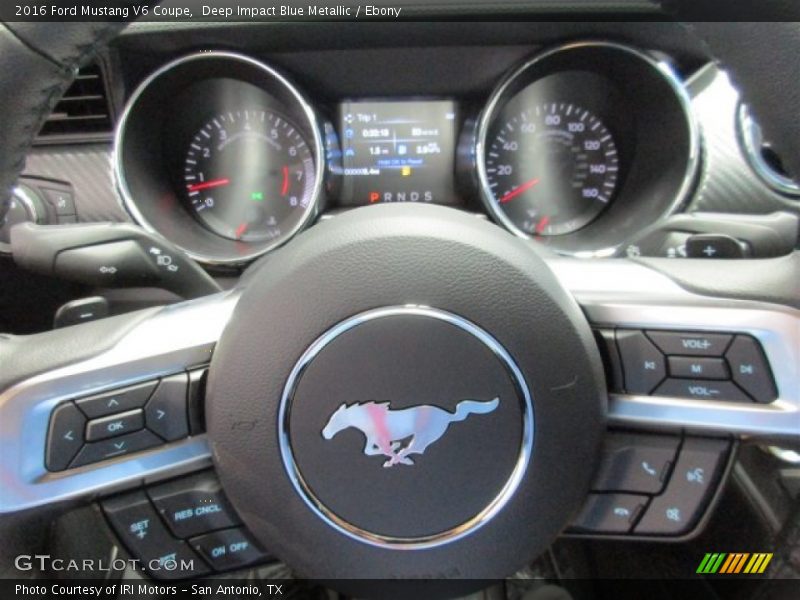 Deep Impact Blue Metallic / Ebony 2016 Ford Mustang V6 Coupe