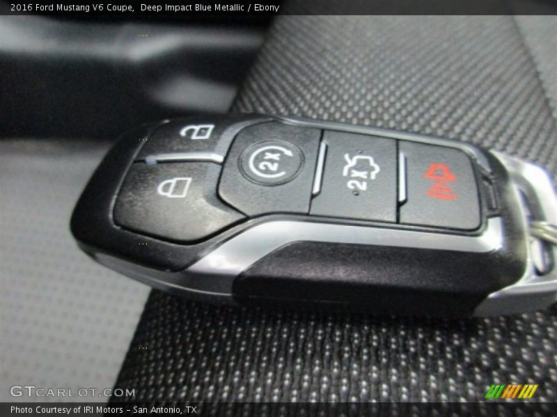 Deep Impact Blue Metallic / Ebony 2016 Ford Mustang V6 Coupe