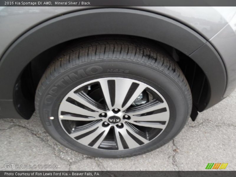 Mineral Silver / Black 2016 Kia Sportage EX AWD