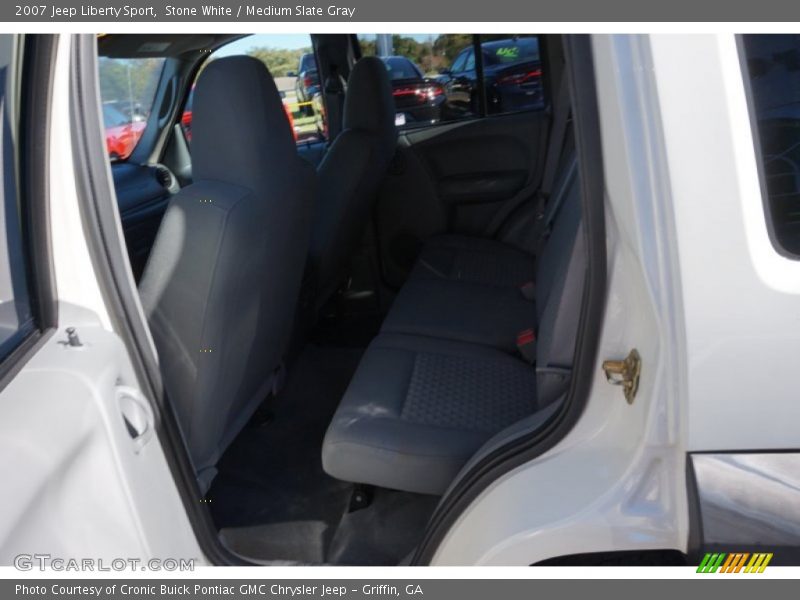 Stone White / Medium Slate Gray 2007 Jeep Liberty Sport