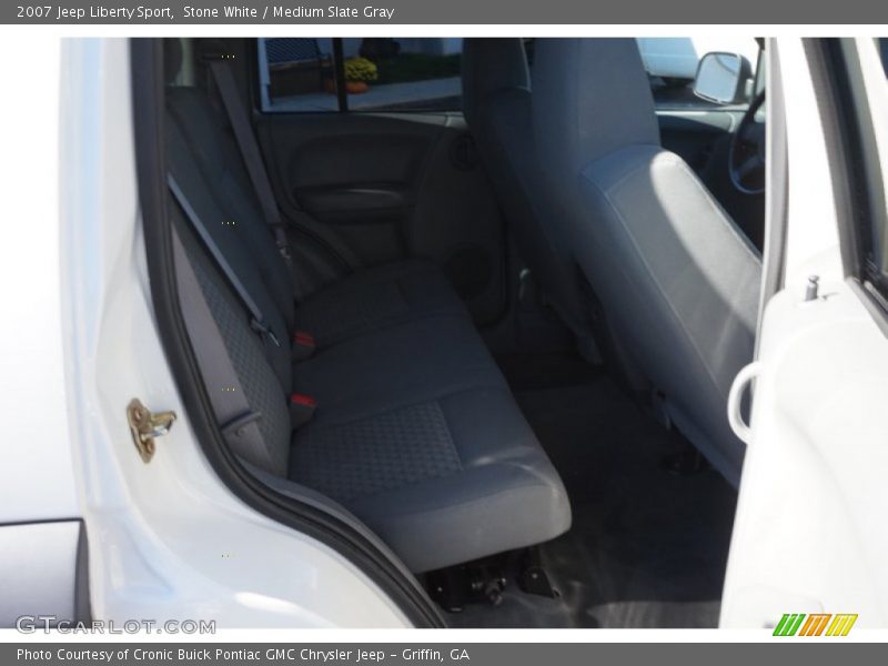 Stone White / Medium Slate Gray 2007 Jeep Liberty Sport