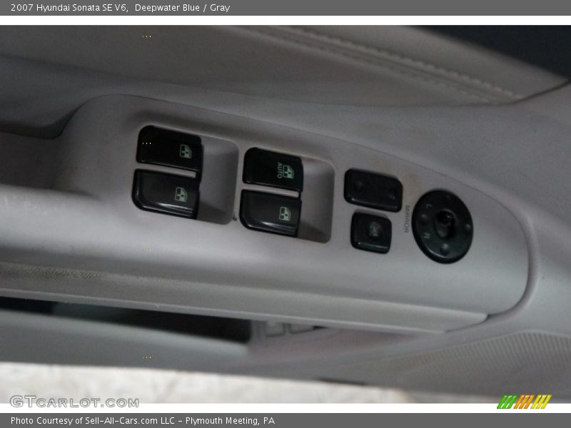 Deepwater Blue / Gray 2007 Hyundai Sonata SE V6