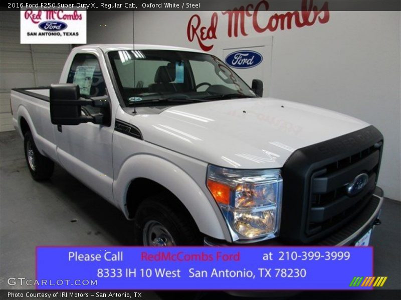 Oxford White / Steel 2016 Ford F250 Super Duty XL Regular Cab