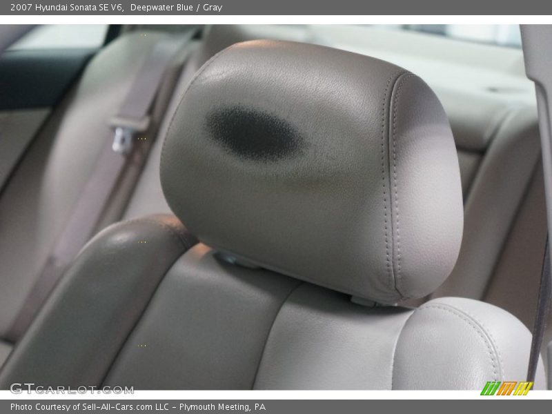 Deepwater Blue / Gray 2007 Hyundai Sonata SE V6