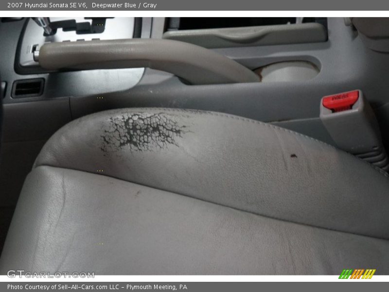 Deepwater Blue / Gray 2007 Hyundai Sonata SE V6
