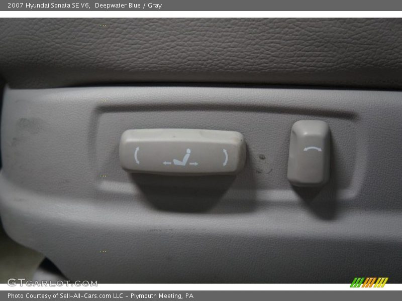 Deepwater Blue / Gray 2007 Hyundai Sonata SE V6
