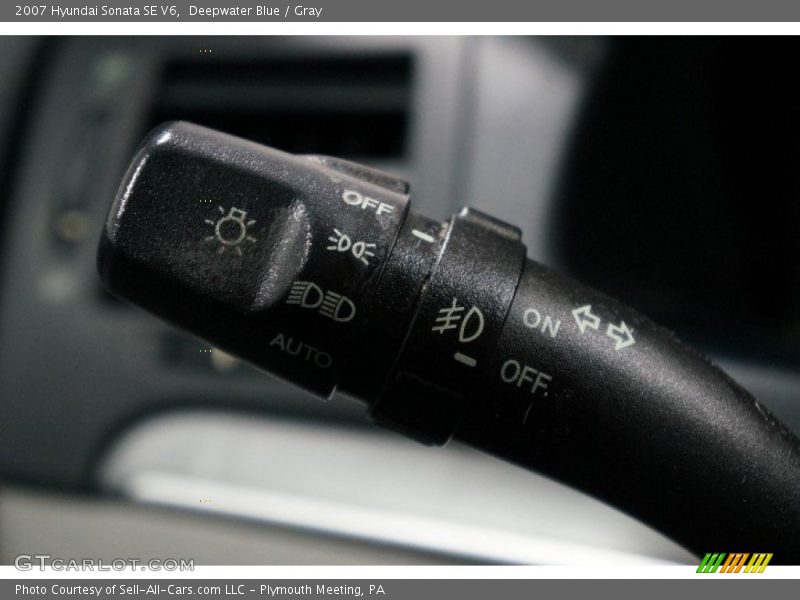 Deepwater Blue / Gray 2007 Hyundai Sonata SE V6