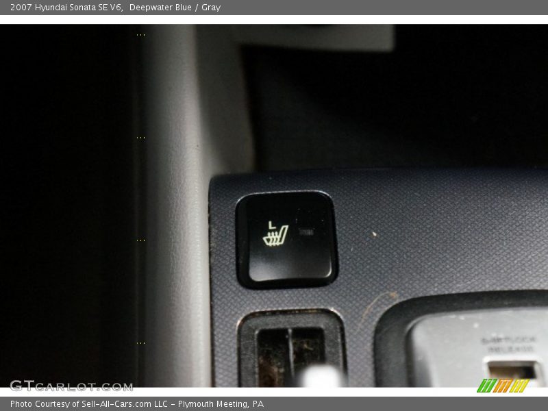 Deepwater Blue / Gray 2007 Hyundai Sonata SE V6