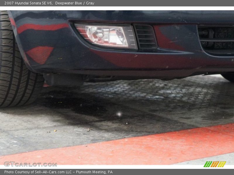 Deepwater Blue / Gray 2007 Hyundai Sonata SE V6
