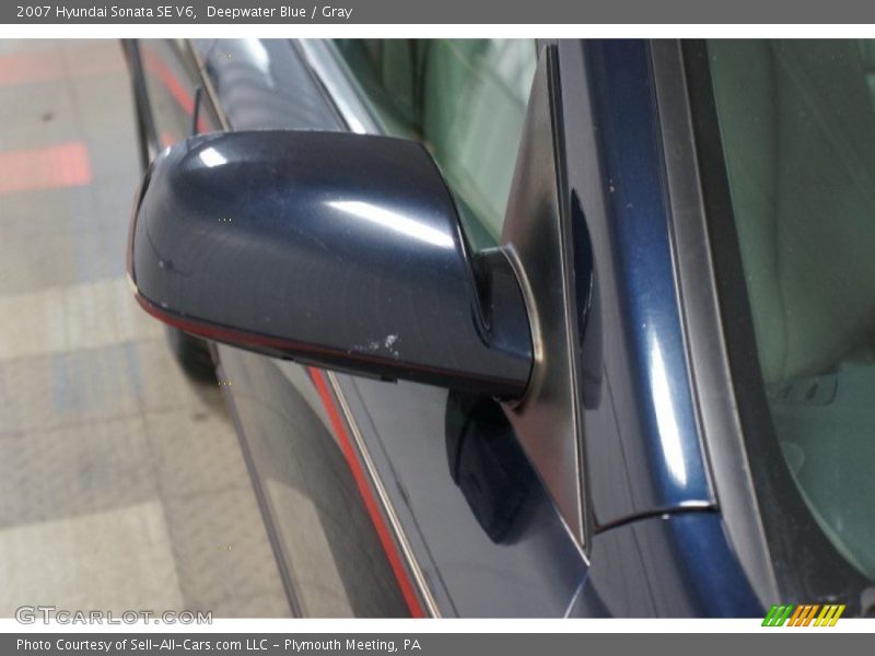 Deepwater Blue / Gray 2007 Hyundai Sonata SE V6