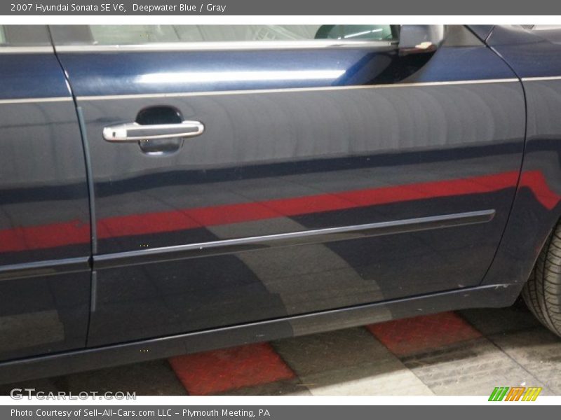Deepwater Blue / Gray 2007 Hyundai Sonata SE V6