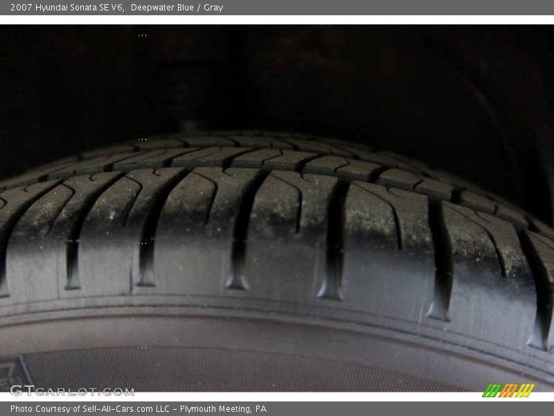 Deepwater Blue / Gray 2007 Hyundai Sonata SE V6