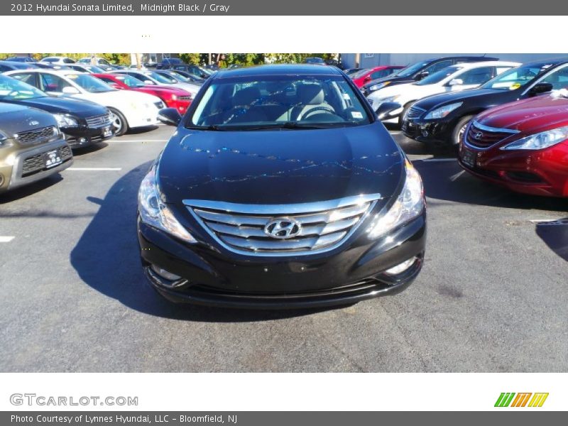 Midnight Black / Gray 2012 Hyundai Sonata Limited