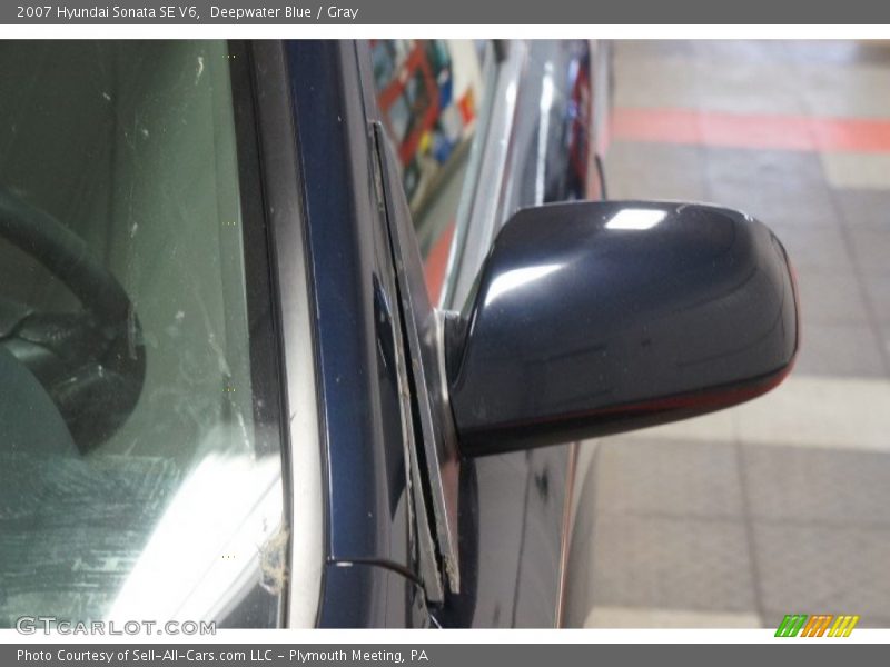 Deepwater Blue / Gray 2007 Hyundai Sonata SE V6