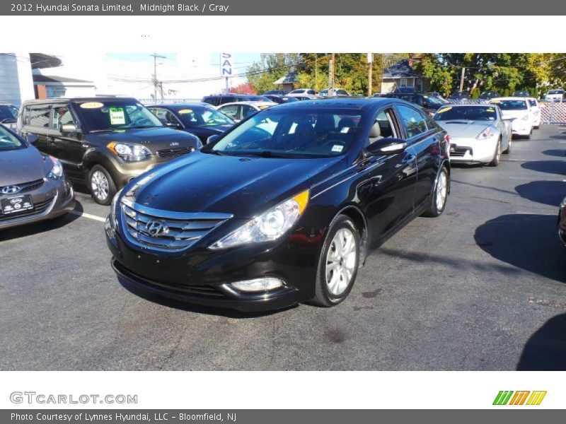 Midnight Black / Gray 2012 Hyundai Sonata Limited