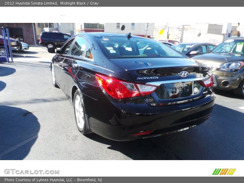 Midnight Black / Gray 2012 Hyundai Sonata Limited