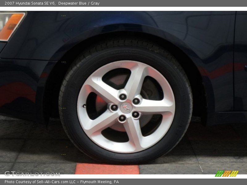 Deepwater Blue / Gray 2007 Hyundai Sonata SE V6