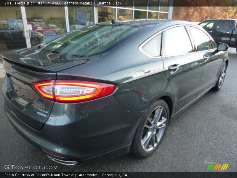 Magnetic Metallic / Charcoal Black 2015 Ford Fusion Titanium AWD