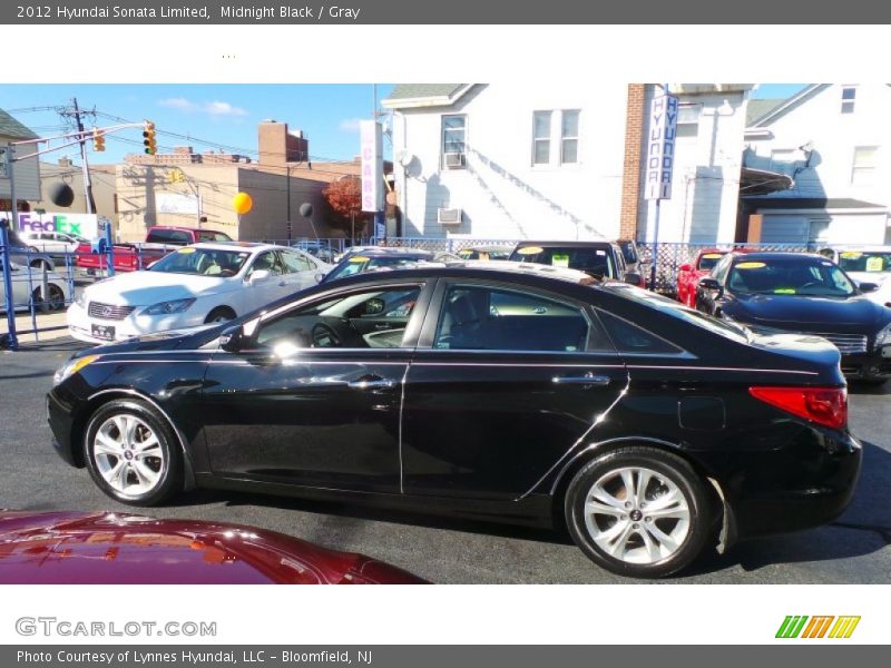 Midnight Black / Gray 2012 Hyundai Sonata Limited