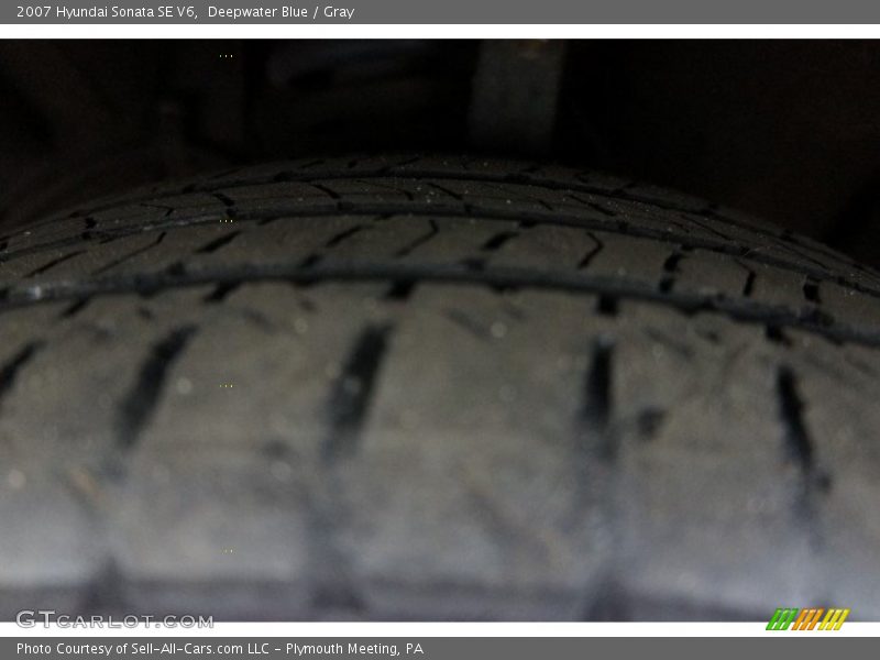 Deepwater Blue / Gray 2007 Hyundai Sonata SE V6