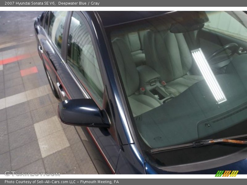 Deepwater Blue / Gray 2007 Hyundai Sonata SE V6