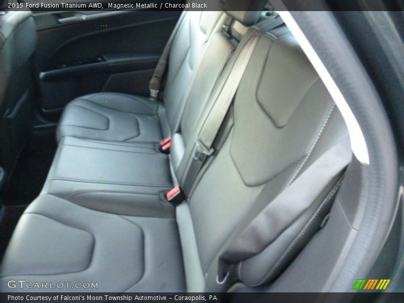 Magnetic Metallic / Charcoal Black 2015 Ford Fusion Titanium AWD