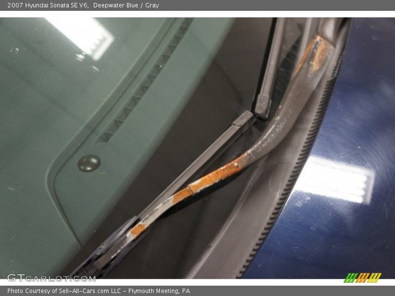 Deepwater Blue / Gray 2007 Hyundai Sonata SE V6