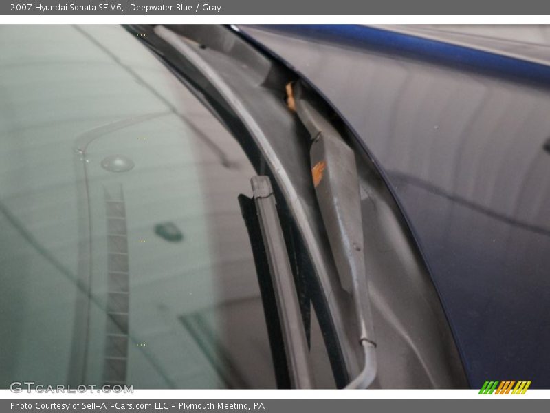 Deepwater Blue / Gray 2007 Hyundai Sonata SE V6