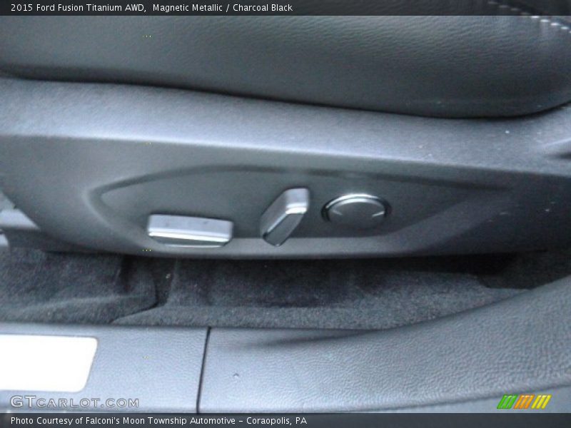 Magnetic Metallic / Charcoal Black 2015 Ford Fusion Titanium AWD