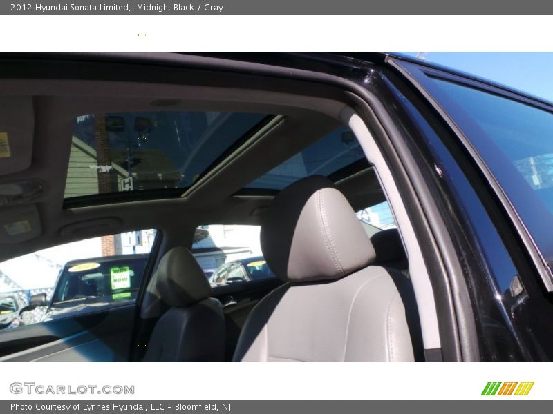 Midnight Black / Gray 2012 Hyundai Sonata Limited