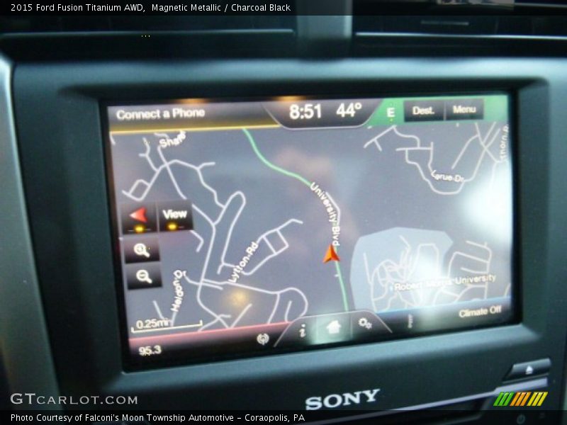 Magnetic Metallic / Charcoal Black 2015 Ford Fusion Titanium AWD