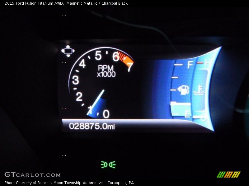 Magnetic Metallic / Charcoal Black 2015 Ford Fusion Titanium AWD