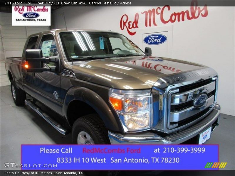 Caribou Metallic / Adobe 2016 Ford F350 Super Duty XLT Crew Cab 4x4