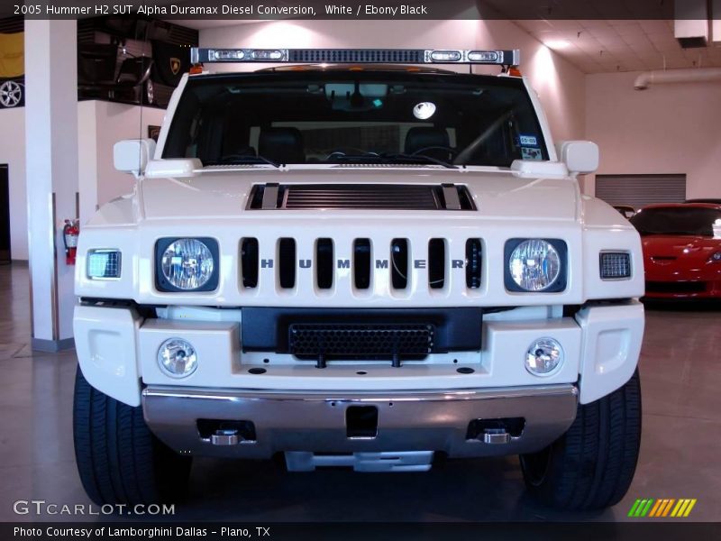 White / Ebony Black 2005 Hummer H2 SUT Alpha Duramax Diesel Conversion