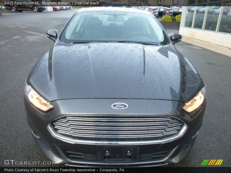 Magnetic Metallic / Charcoal Black 2015 Ford Fusion SE